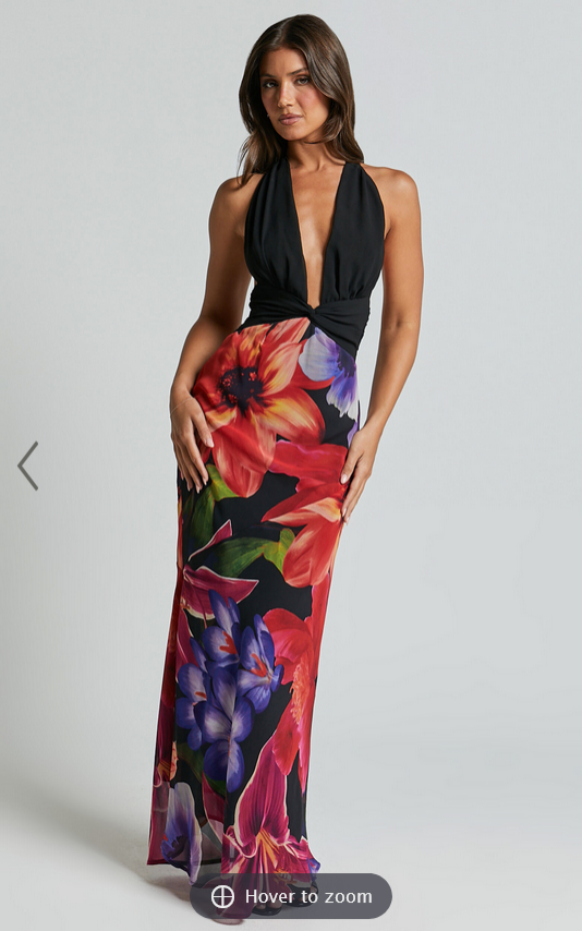 Showpo Runaway The Label - Tenaya Maxi Dress in MAEVE PRINT