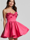 Showpo Angeletta Mini Dress - Sweetheart Rosette Detail Fit & Flare