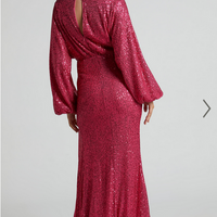 Showpo Arlington Midi Dress - Sequin Long Sleeve Dress