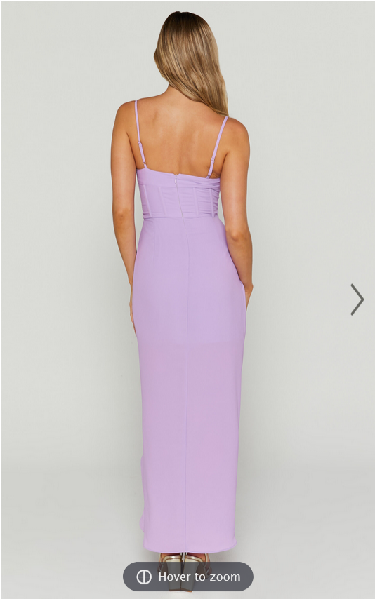 Showpo Andrina Midi Dress - High Low Wrap Corset Dress in Lilac