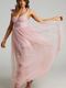 Showpo Emmary - Bustier Bodice Tulle Dress in Pink