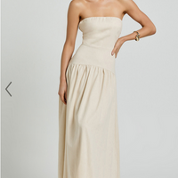 Showpo Seven Wonders - Danica Midi Dress in Latte