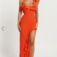 Showpo Runaway The Label - Dalia Maxi Dress in Tangerine