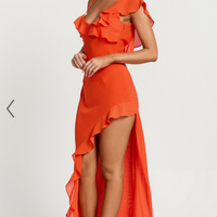 Showpo Runaway The Label - Dalia Maxi Dress in Tangerine