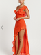 Showpo Runaway The Label - Dalia Maxi Dress in Tangerine