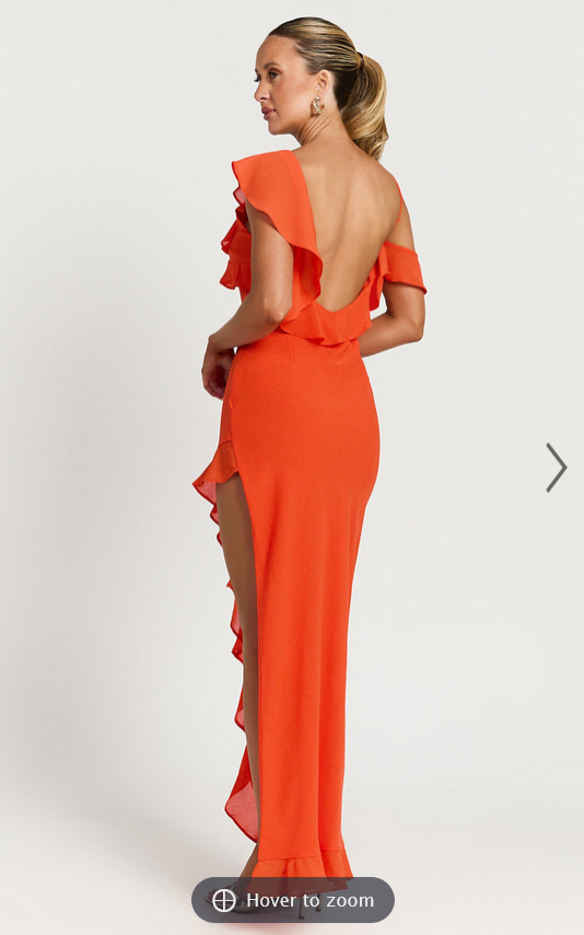 Showpo Runaway The Label - Dalia Maxi Dress in Tangerine