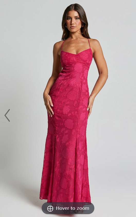 Showpo Runaway The Label - Florenza Maxi Dress in Fuchsia