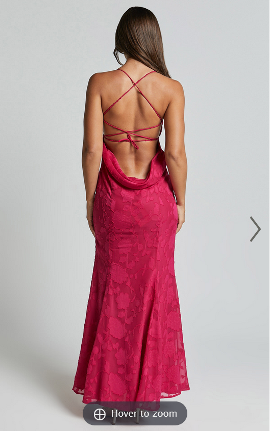 Showpo Runaway The Label - Florenza Maxi Dress in Fuchsia