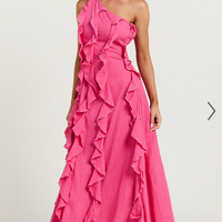 Showpo Britney Maxi Dress - One Shoulder Ruffle Detail Dress