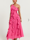 Showpo Britney Maxi Dress - One Shoulder Ruffle Detail Dress