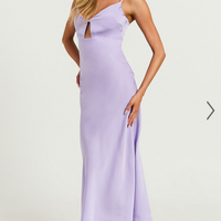 Showpo Amitola Midi Dress - V Neck Cut Out Slip Dress in Lilac