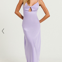 Showpo Amitola Midi Dress - V Neck Cut Out Slip Dress in Lilac