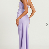 Showpo Amitola Midi Dress - V Neck Cut Out Slip Dress in Lilac