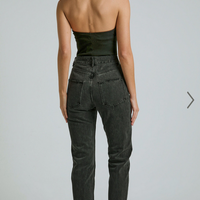 Showpo Zelrio Jeans - High Waisted Recycled Cotton Cropped Denim Jeans