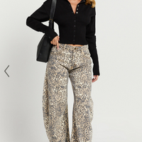 Showpo Lioness - Horseshoe Jean in Leopard Fade