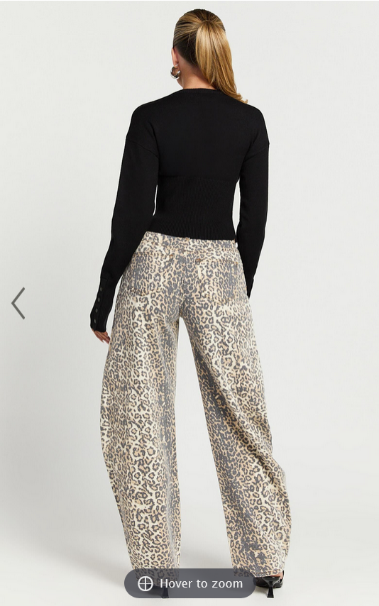 Showpo Lioness - Horseshoe Jean in Leopard Fade