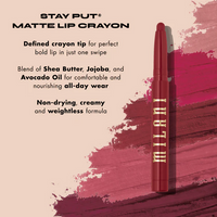 Milani Cosmetics Stay Put Matte Lip Crayon