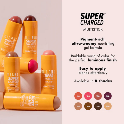 Milani Cosmetics Supercharged Cheek + Lip Multistick