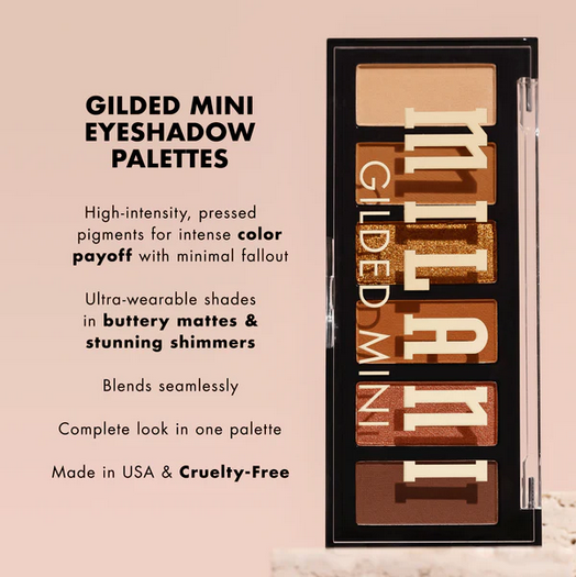 Milani Cosmetics Gilded Mini Eyeshadow Palettes