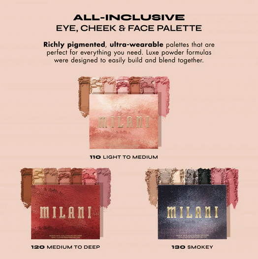 Milani Cosmetics All-Inclusive Eye, Cheek & Face Palette