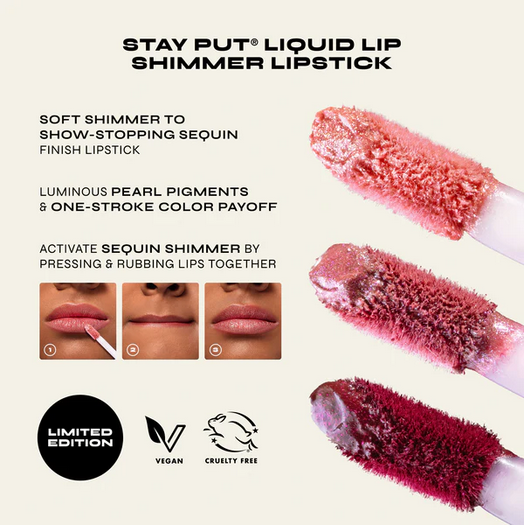 Milani Cosmetics Stay Put Liquid Lip Shimmer Lipstick