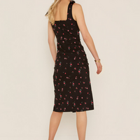 Francesca's Maddie Bow Strap Floral Mini Dress