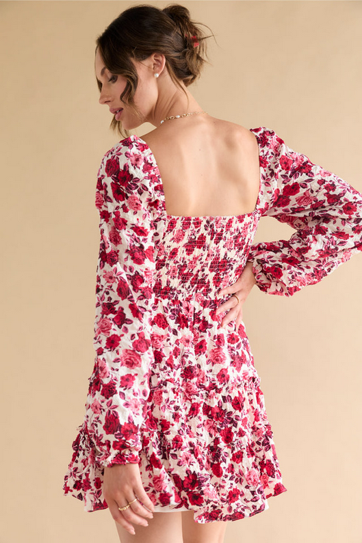 Francesca's Elisa Floral Swing Dress