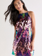 Francesca's Alondra Sequin Halter Mini Dress