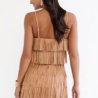 Francesca's Kattie Layered Fringe Mini Dress (x2)