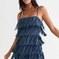 Francesca's Kattie Layered Fringe Mini Dress (x2)