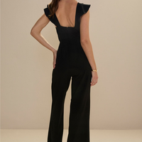 Francesca's Dionne Flutter Sleeve Jumpsuit