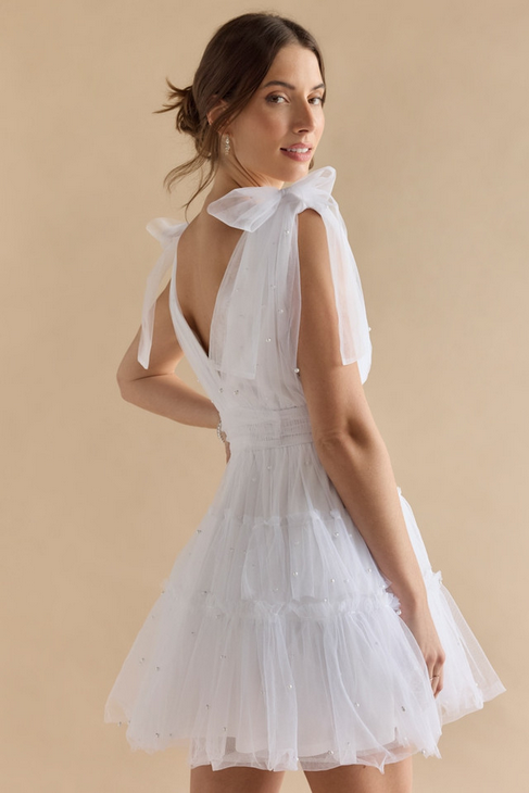 Francesca's Judy Tulle Pearl Tiered Dress (x2)