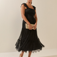 Francesca's Sandra Lace Tulle Midi Dress (x2)