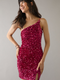 Francesca's Giselle One Shoulder Sequin Mini Dress (x2)