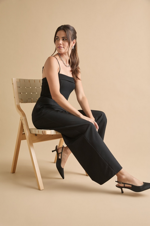 Francesca's Valerie Square Neck Jumpsuit (x2)