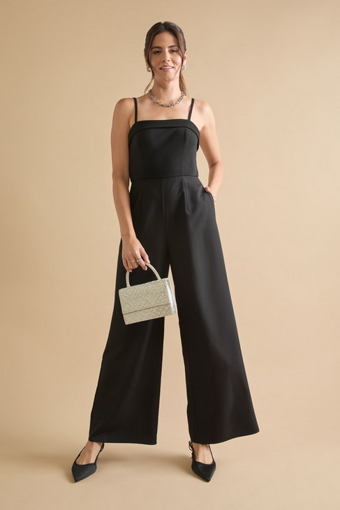 Francesca's Valerie Square Neck Jumpsuit (x2)