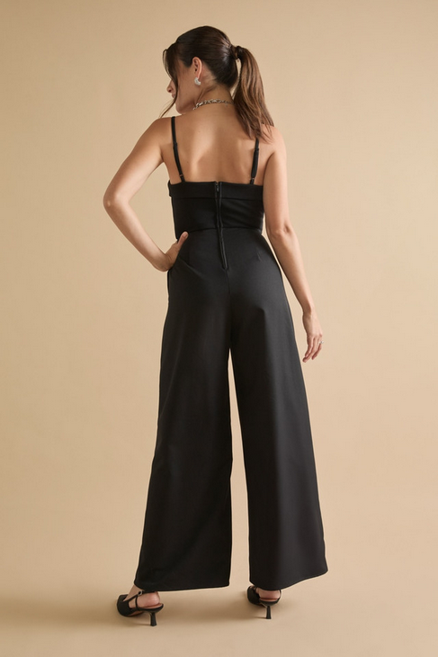 Francesca's Valerie Square Neck Jumpsuit (x2)