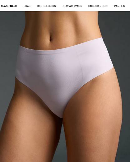 EBY High Waisted Thong - Lavender Fog (x2)