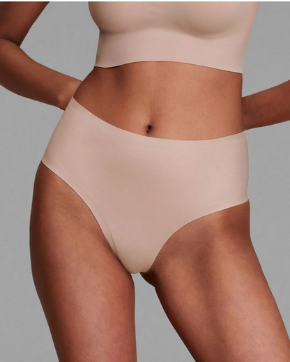 EBY High Waisted Thong - Nude (x2)