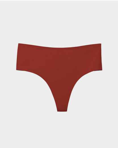 EBY High Waisted Thong - Fired Brick (x2)