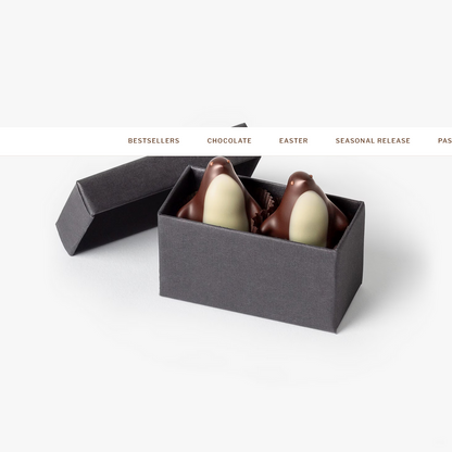 L.A. Burdick Chocolates Chocolate Penguin Sampler - Box of 4