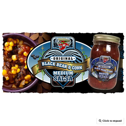 Pepper Palace Original Black Bean and Corn Salsa - Medium
