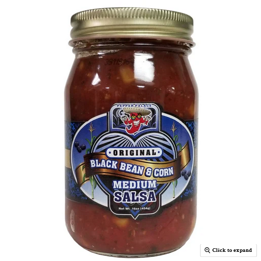 Pepper Palace Original Black Bean and Corn Salsa - Medium