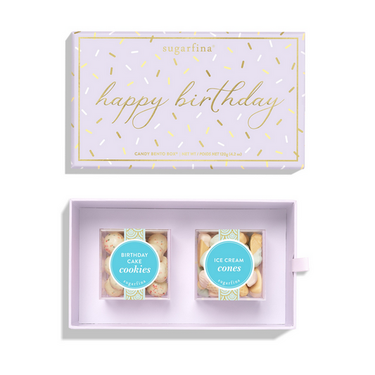 Sugarfina Happy Birthday 2 Piece Candy Bento Box