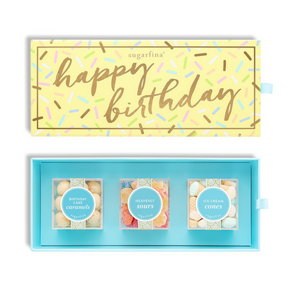 Sugarfina Happy Birthday Candy Bento Box - 3 Piece