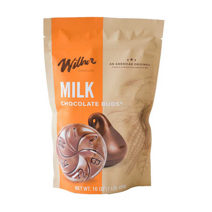 Wilbur Chocolate Wilbur Milk Chocolate Buds - 1 lb. Bag