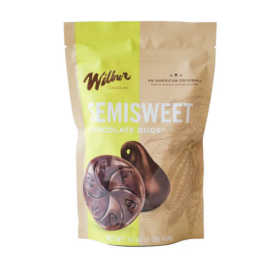 Wilbur Chocolate Wilbur Semisweet Chocolate Buds - 1 lb. Bag