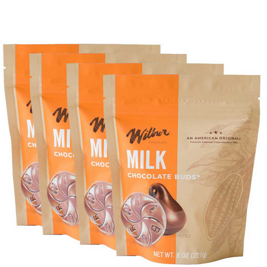 Wilbur Chocolate Wilbur Milk Chocolate Buds - 8 oz. Bag, 40 ct. Case