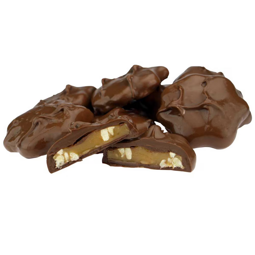 Wilbur Chocolate Wilbur Sugar Free Milk Chocolate Cashew Caramel Patties - 8 oz. Box