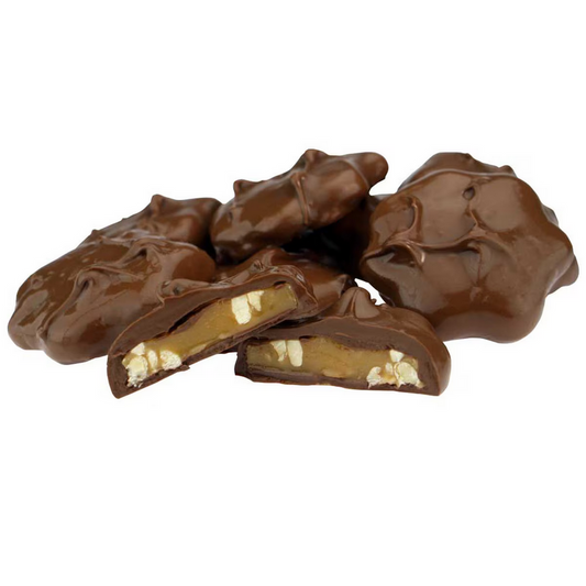 Wilbur Chocolate Wilbur Sugar Free Milk Chocolate Cashew Caramel Patties - 8 oz. Box